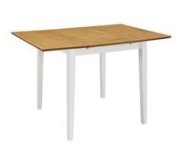 Table à manger extensible Blanc (80 120)x80x74 cm MDF blanc G