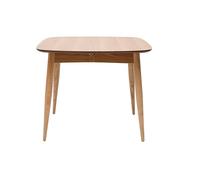 Table à manger extensible carrée en bois clair L90-130 cm NORDECO
