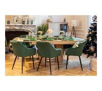 Finori Table à manger extensible Heidelberg L140/220 x P 90 x H 80 cm