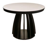Table à manger extensible - DICIFFY - Greige avec structure noire - 100x140x100 cm