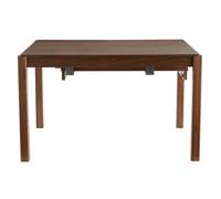 Table à manger extensible en bois foncé noyer rectangulaire l125-238 cm agali