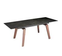 Table À Manger Extensible En Porcelaine Marron