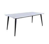 Table à Manger Extensible "Jimmy" 195-285cm Blanc