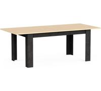 Table a manger extensible - KENT - Chene de fil / Sidewalk - Rectangulaire - 6 / 8 personnes - 155/205 x 90 cm - DEMEYERE