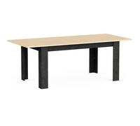 Table à manger extensible - KENT - Chêne de fil / Sidewalk - Rectangulaire - 6 / 8 personnes - 155/205 x 90 cm - DEMEYERE