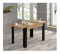 Table à manger extensible Nuka H en chêne - 8 places - 120-160 cm