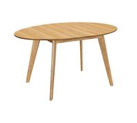 Table à manger extensible ovale en bois clair L150-200 cm MARIK