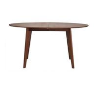 Table à manger extensible ovale en bois foncé L150-200 MARIK