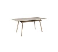Table à Manger Extensible "Pietra" 140-180cm Beige