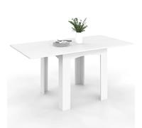IDMarket Table à manger extensible Dona rectangle 4-8 personnes blanche 80-160 cm