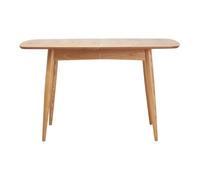 Table à manger extensible rectangulaire en bois clair L130-160 cm NORDECO