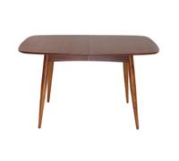 Table à manger extensible rectangulaire en bois foncé L130-160 cm NORDECO