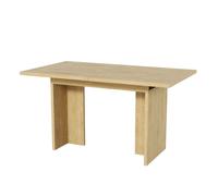 Table à manger extensible - Rectangulaire - Plateau 30 mm - Pieds en T - 140/180×80 cm (6-8 pers)