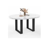 IDMarket - Table à Manger Extensible Ronde Phoenix 110-150 cm