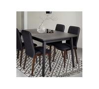 Table à Manger Extensible "Skagen" 140-180cm Noir