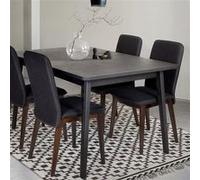 Table à Manger Extensible "Skagen" 140-180cm Noir