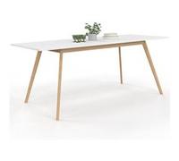 IDMarket Table scandinave extensible Inga – rectangle 6–10 personnes 160–200 cm blanc