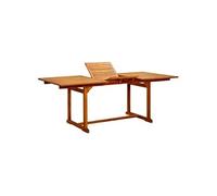 Vidaxl Table À Dîner De Jardin (150-200)X100x75cm Bois D'acacia Massif