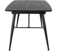 Table à Manger Extensible "Gold" 180-220cm Noir
