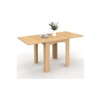 IDMarket - Table à manger extensible Dona - Rectangle - Hêtre - 4-8 personnes - 80-160 cm