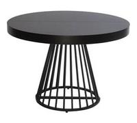 Table a manger extensible sans tiroir menzzo 4 personnes en bois 110 x 110 cm Noir G