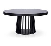 Menzzo Table à manger Eliza ovale extensible Noir