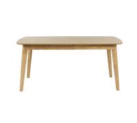 Table à manger extensible scandinave rallonges intégrées en bois clair chêne L168-228 cm LEENA