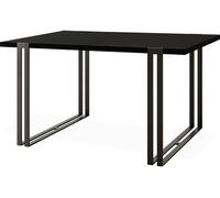 Table à Manger Extensible - Table Style Loft En Métal - Table Style Industriel Pour Le Salon - Gain De Place - 120 / 220 Cm - Noir - 120 X 80 Cm