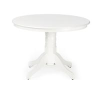 Table à manger Feldmann-Wohnen Gloster 106x106x75 cm Blanc, Rond, MDF