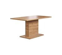 Trends International Table à manger fixe FOLLOW 6 personnes Mélamine chêne artisan L160 x P80 x H76 cm