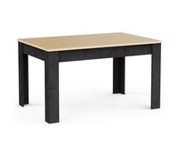 Table à manger fixe - KENT - Chêne de fil / Sidewalk - Rectangulaire - 4 / 6 personnes - 140 x 90 x 77 cm - DEMEYERE