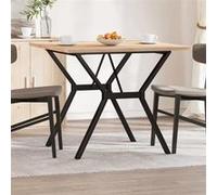 vidaXL Table à Manger Cadre en Y, Table à Dîner, Table de Repas Cuisine Restaurant Intérieur, 90x90x75,5cm Bois de Pin 3282784