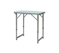 Outsunny – Table pliante réglable en aluminium 60 x 45 x 64 cm Blanc