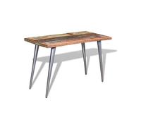 vidaXL Table de salle à manger Bois de récupération 120 x 60 x 76 cm