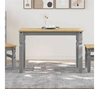 Table a manger fixe sans tiroir 2 personnes rectangle en Bois massif L 112 cm