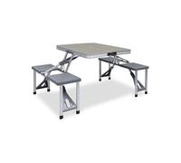 Table a manger fixe sans tiroir 4 personnes en mdf 85.5 x 67.5 cm