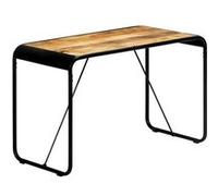 Table À Dîner 118x60x76 Cm Bois De Manguier Massif Brut Marron