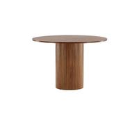 Table à Manger Ronde "Bianca" 110cm Noyer