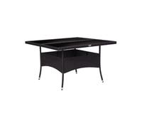 Table a manger fixe sans tiroir 4 personnes rond en Résine L 120 cm