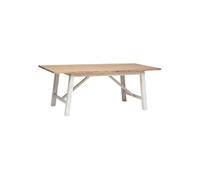 Atmosphera – Table à manger Olbia – en acacia L200 cm blanc