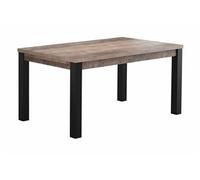 Table a manger fixe sans tiroir 6 personnes rectangulaire en MDF L 160 cm