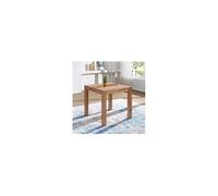 Table de feuillus Acacia 80 cm - WOHNLING - Meuble de cuisine - Marron clair - Rectangulaire