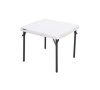 Table a manger fixe sans tiroir en.casa 4 personnes en metal 61 x 61.2 cm blanc