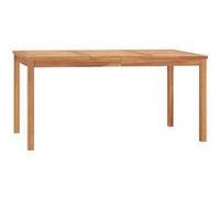 Vidaxl Table À Dîner De Jardin 160x80x77 Cm Bois De Teck Solide