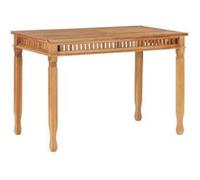 Vidaxl Table À Dîner De Jardin 120x65x80 Cm Bois De Teck Solide