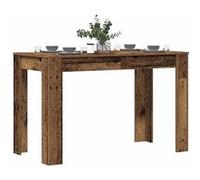 Table a manger fixe sans tiroir rectangulaire en Bois L 120 cm Marron G