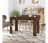 vidaXL Table à Manger, Table de Comptoir, Table de Bistrot, Meuble à Dîner Cuisine Maison Intérieur, Moderne, Chêne Marron 838191