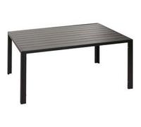 Table À Manger En Aluminium Hwc-N40, Table De Bistrot Table De Jardin Table De Balcon, Résistant Aux Intempéries 140x80cm Anthracite Gris