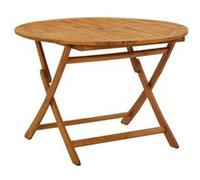 Table a manger fixe sans tiroir vidaxl 4 personnes en bois massif 110 x 110 cm Marron G