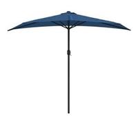 vidaXL Parasol de Balcon avec Mât en Aluminium Parasol de Patio Jardin Terrasse Anti-UV Anti-décoloration Extérieur Bleu 312501
